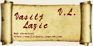Vasilj Lazić vizit kartica